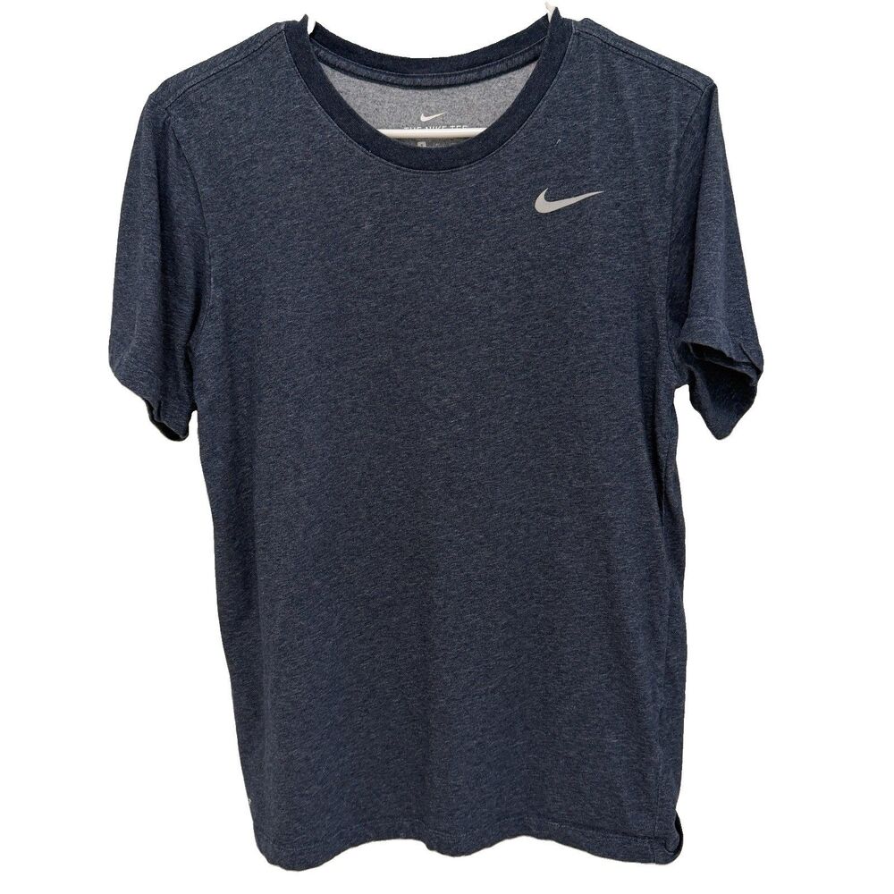 Nike Dri-FIT T-Shirt Men's Small Heather Blue Athletic Performance Tee
